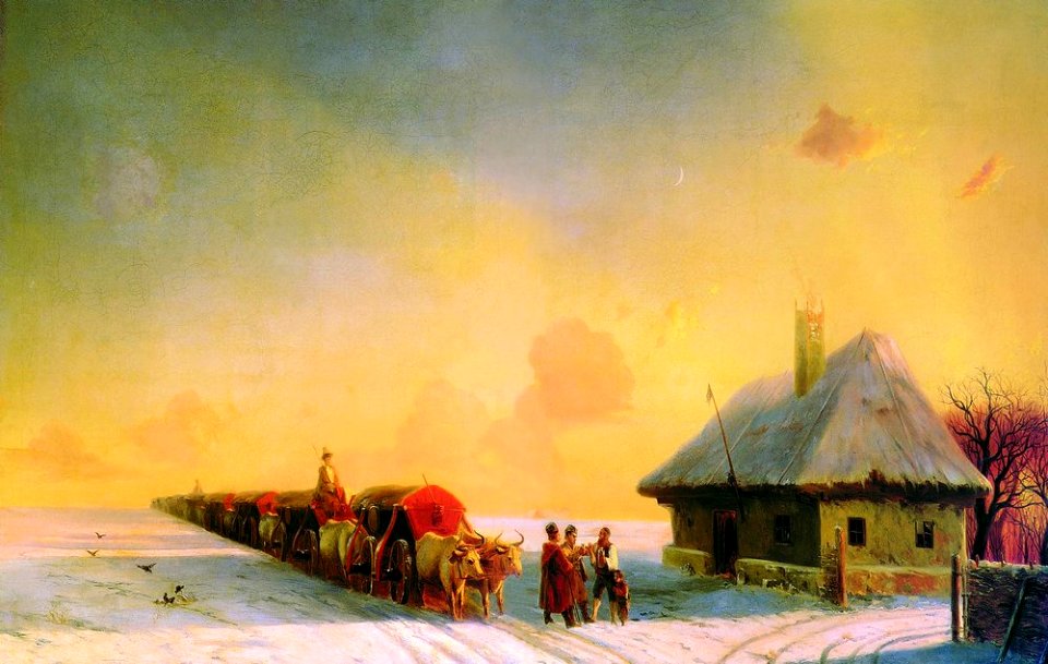 Aivasovsky Ivan Constantinovich - Chumaks in Little Russia