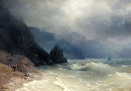 Иван К. Айвазовский - Морское побережье (1886)