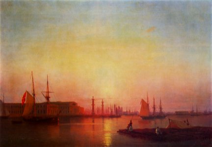 Иван К. Айвазовский - Фондовая биржа Санкт-Петербург (1847)