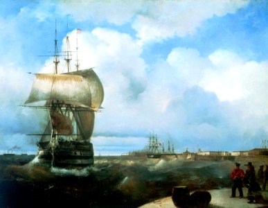 Aivazovsky - Large raid in Kronstadt
