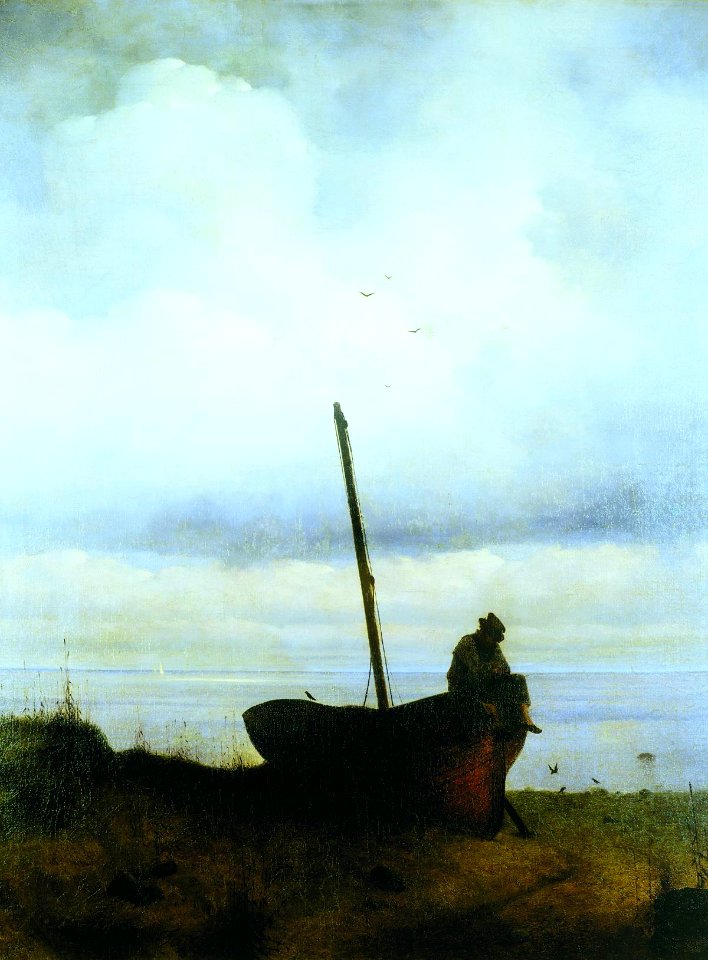 Aivazovsky - View to the sea coast near St. Petersburg
