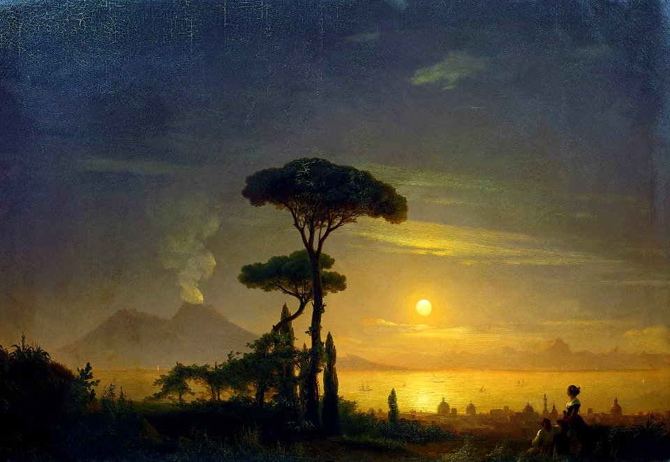 Иван К. Айвазовский - Неаполитанский залив (1845)