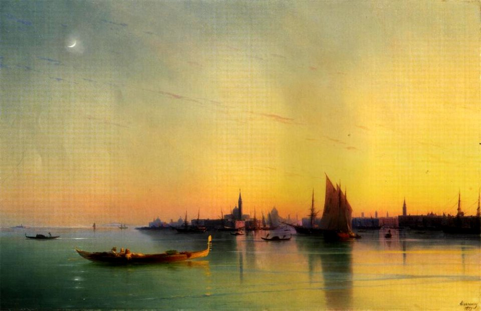 Venice at Sunset by Ivan Aivazovsky, 1873
