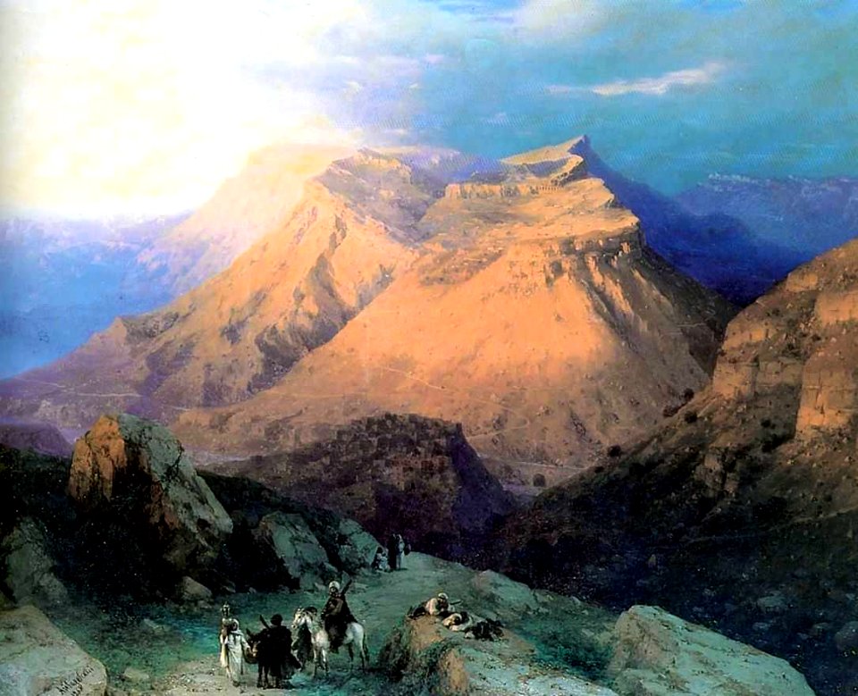 Aivazovsky-Aul Gunib in Dagestan