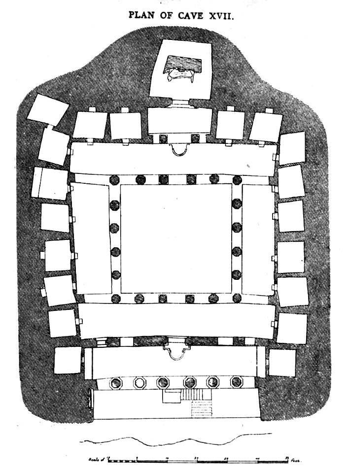 Ajanta Cave 17 plan