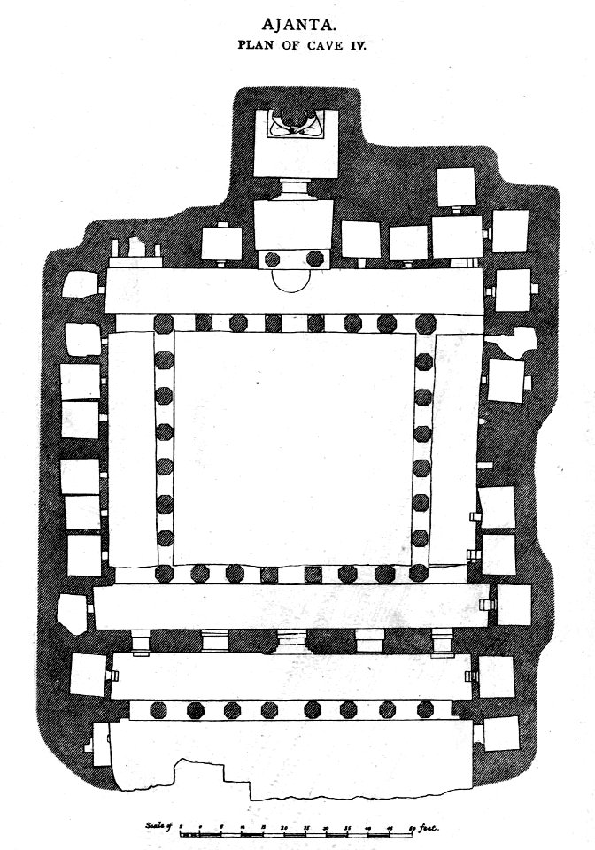 Ajanta Cave 4 plan