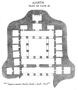 Ajanta Cave 2 plan