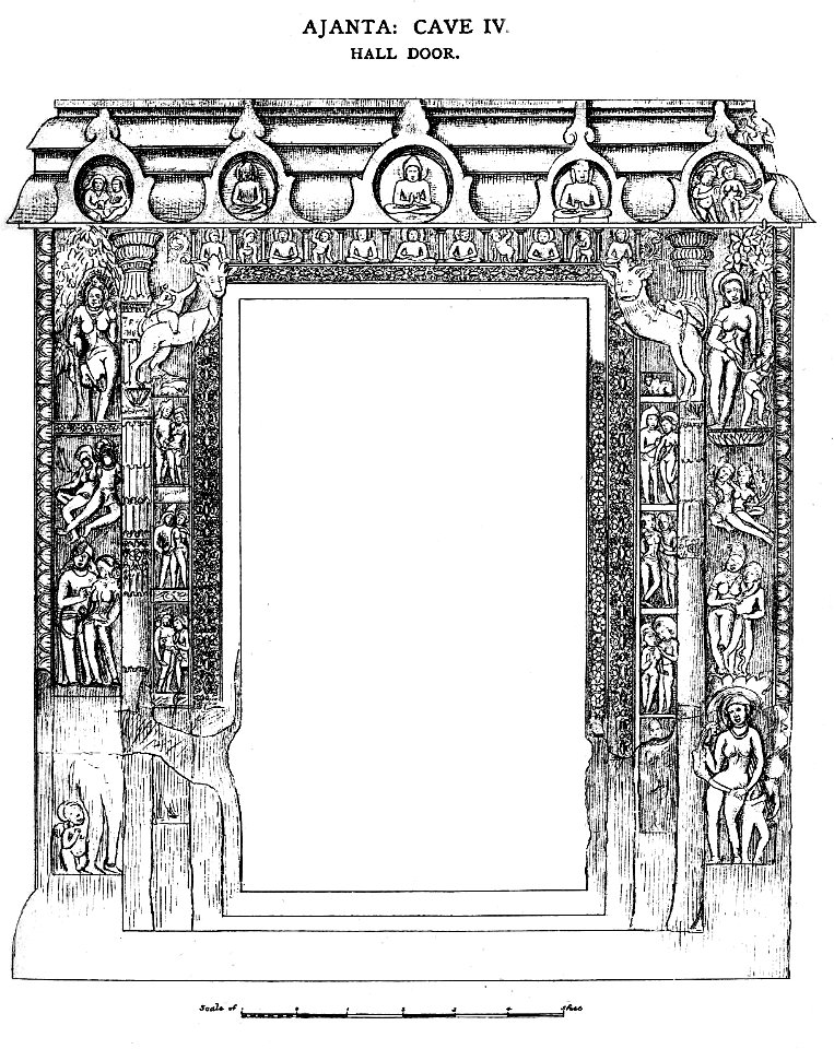 Ajanta Cave 4 Hall door