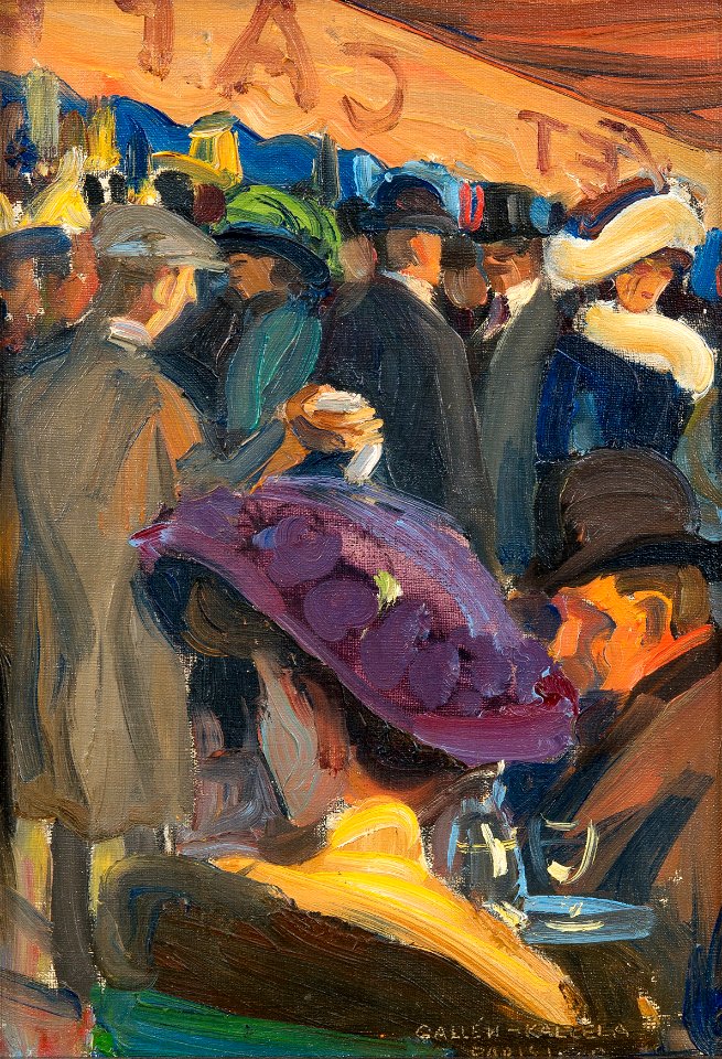 Akseli Gallen-Kallela - Café in Paris