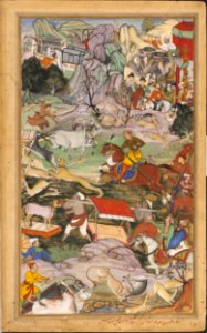 Akbar jagt in der Umgebung von Agra