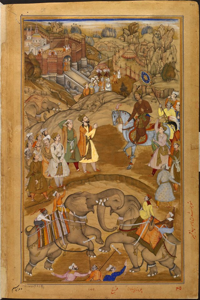 Akbar wird in Nagaur zu einem Fest eingeladen