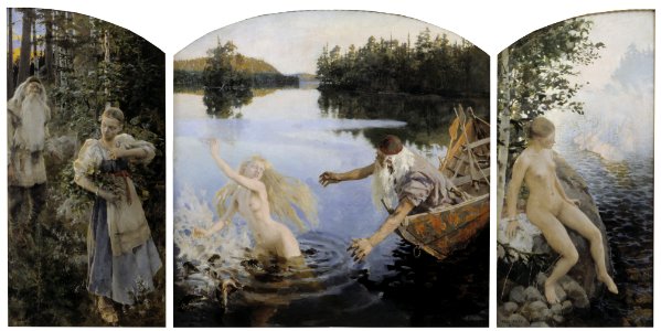 Akseli Gallen-Kallela - Aino Myth, Triptych - Google Art Project