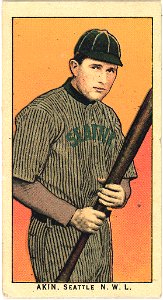 Akin, Seattle Team, baseball card portrait LCCN2008676643