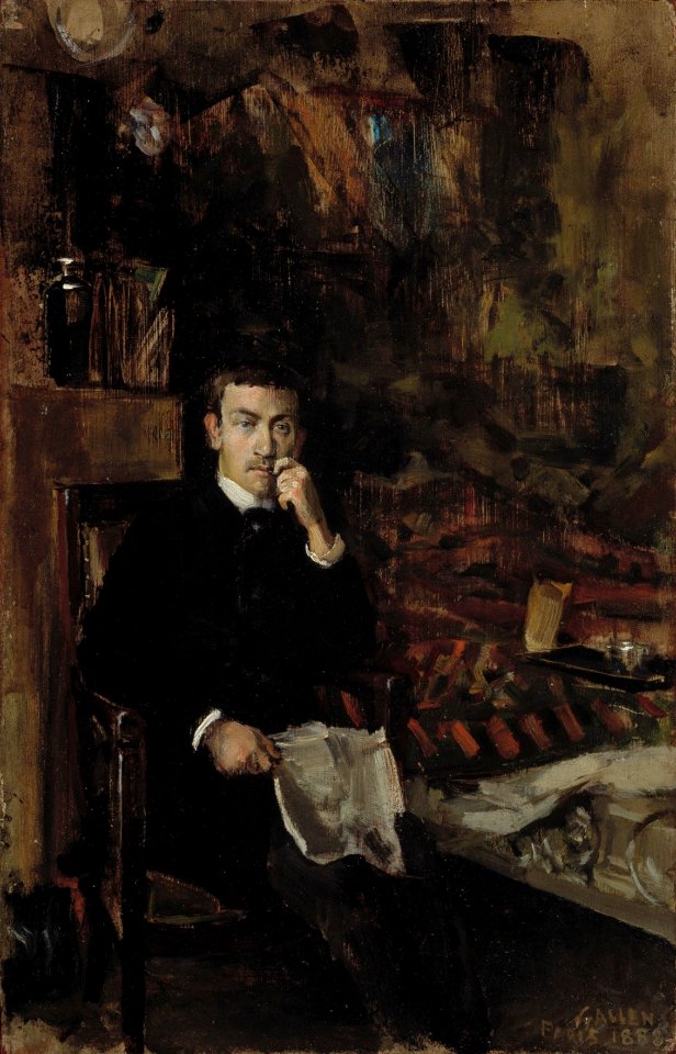 Akseli Gallen-Kallela - Bohême, Portrait of the Norwegian Artist C. A. Dørnberger - A II 1061 A - Finnish National Gallery