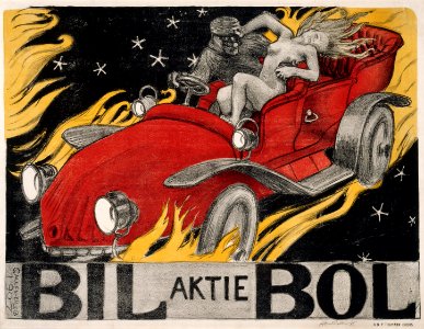 Akseli Gallen-Kallela - Bil-Bol, Poster for an Automobile Retailer