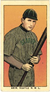 Akin, Seattle Team, baseball card portrait LCCN2008676643
