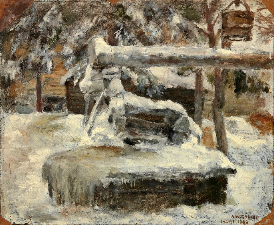Akseli Gallen-Kallela - Luminen pihamaa - A III 2615 - Finnish National Gallery