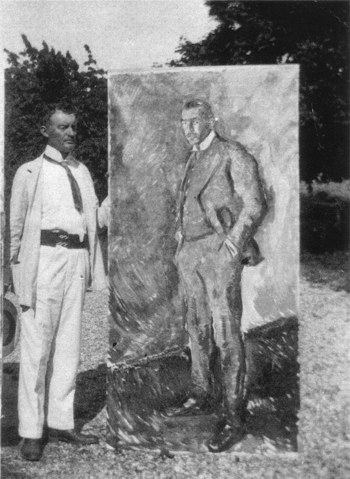 Aksel Johannessen - Munch mit dem Porträt von Jappe Nilssen big