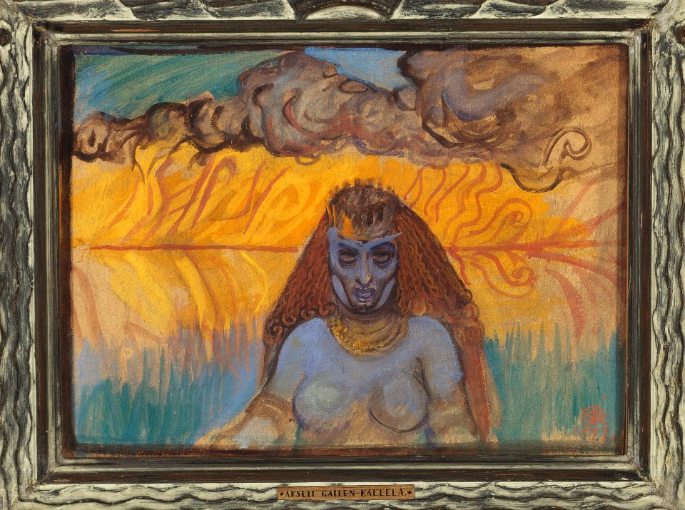 Akseli Gallen-Kallela - Babylonian Woman (upper body)