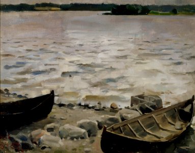 Akseli Gallen-Kallela - Boats on the Shore - A II 1135 - Finnish National Gallery