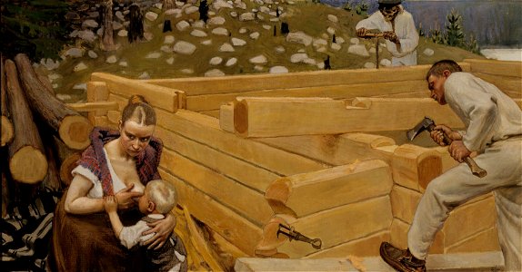 Akseli Gallen-Kallela - Building - A II 864 - Finnish National Gallery