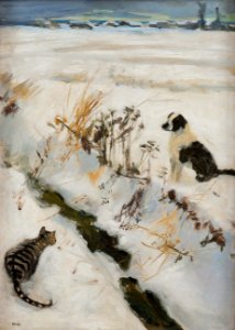 Akseli Gallen-Kallela - Cat and Dog
