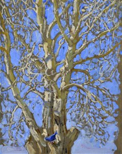Akseli Gallen-Kallela - Crack Willow and Blue Bird in New Mexico