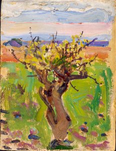 Akseli Gallen-Kallela - Dwarf Tree in the Desert - A III 2168 - Finnish National Gallery