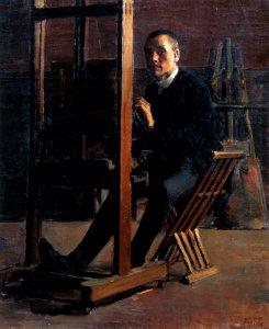 Akseli Gallen-Kallela - Self-Portrait at the Easel