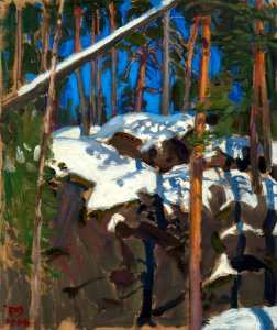 Akseli Gallen-Kallela - Kevät aurinko Konginkankaan (1906)
