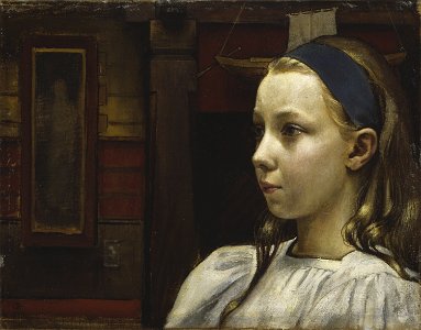 Akseli Gallen-Kallela - Head of a Girl, Little Anna
