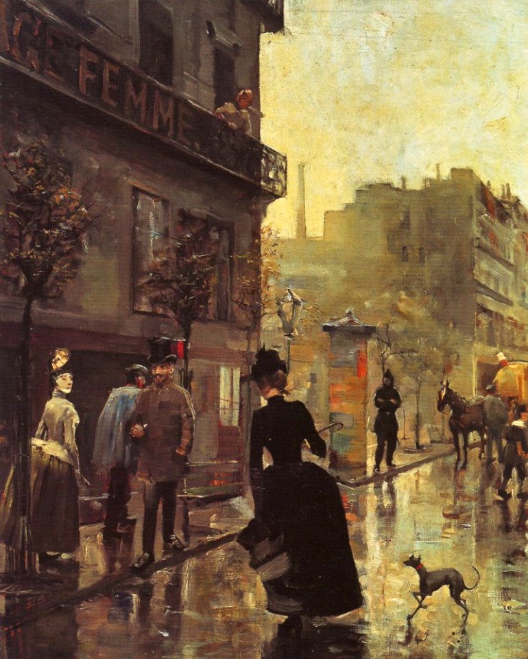 Akseli Gallen-Kallela - Pariisin bulevardi (1885)
