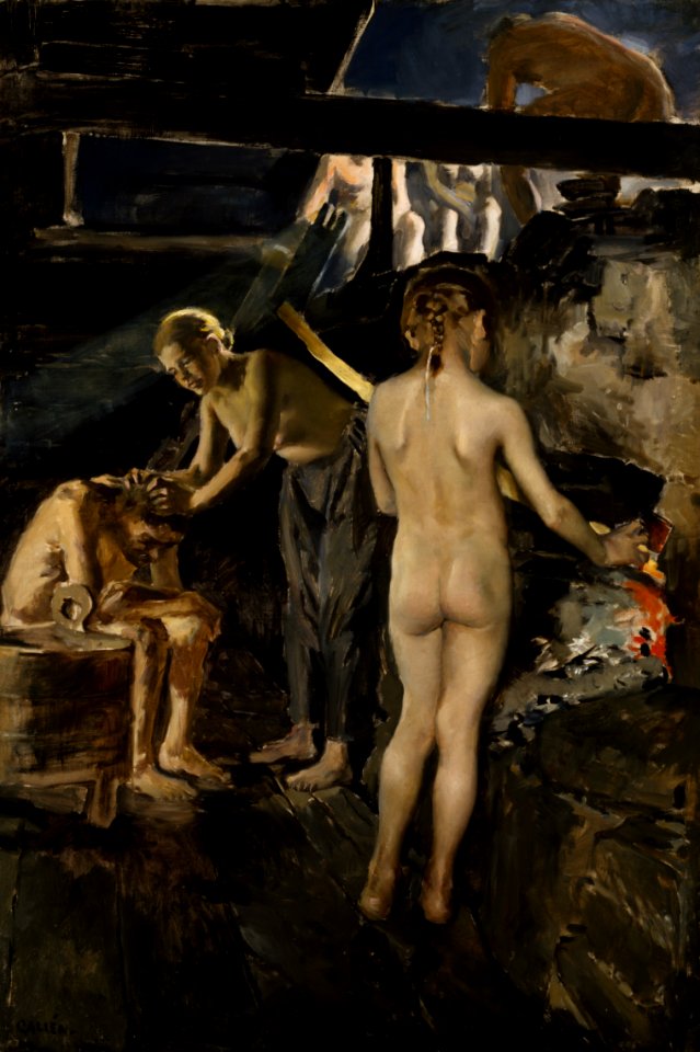 Akseli Gallen-Kallela - In the Sauna