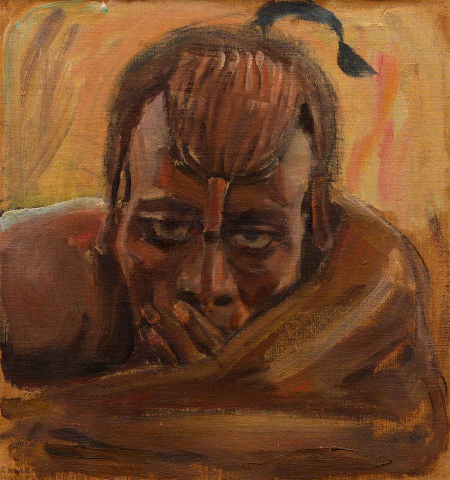 Akseli Gallen-Kallela - Lurking Maasai