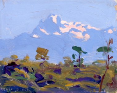 Akseli Gallen-Kallela - Mount Kenya - A III 2177 - Finnish National Gallery