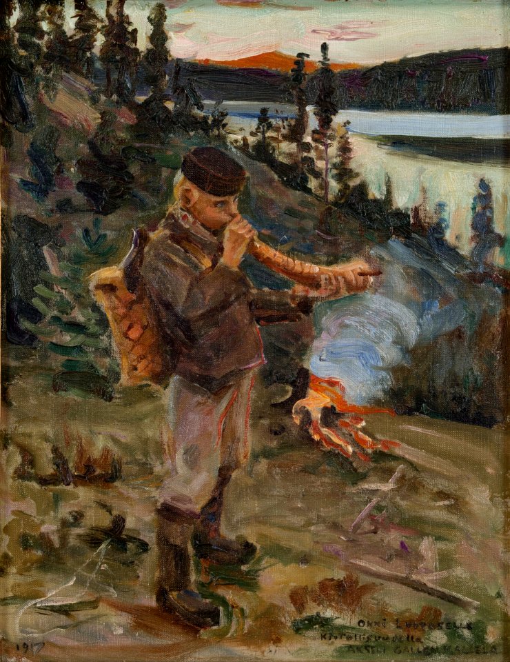 Akseli Gallen-Kallela - Shepherd Boy from Paanajärvi (1917 version)