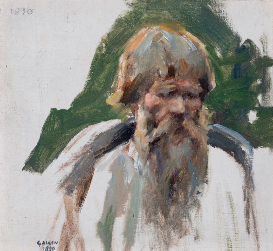 Akseli Gallen-Kallela - Portrait of Uljaska, sketch - Gösta Serlachius Fine Arts Foundation