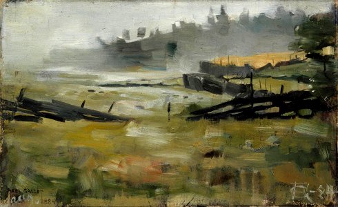Akseli Gallen-Kallela - Sumumaisema (1884)