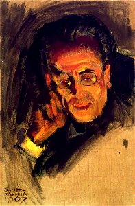 Akseli Gallen-Kallela - Portrait of Gustav Mahler - Gösta Serlachius Fine Arts Foundation. Free illustration for personal and commercial use.