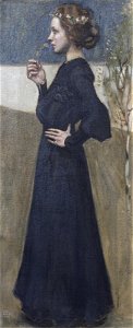 Akseli Gallen-Kallela - Spring (Anna Slöör, full body)