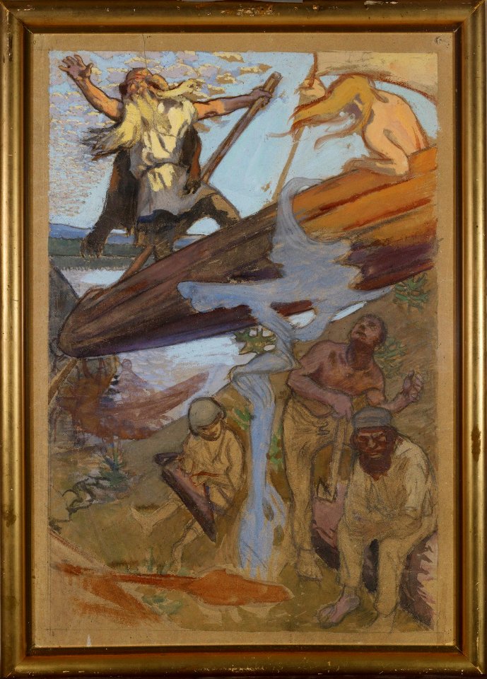 Akseli Gallen-Kallela - The Departure of Väinämöinen - A III 2145 - Finnish National Gallery