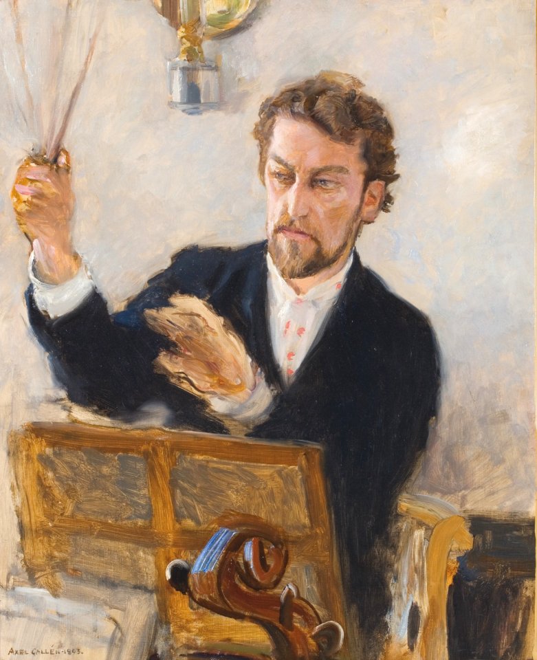 Akseli Gallen-Kallela - Robert Kajanus Conducting, sketch