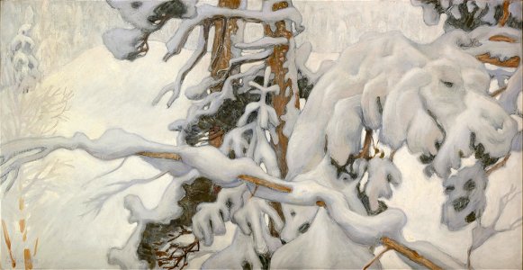 Akseli Gallen-Kallela - Winter, study for the Juselius Mausoleum frescoes