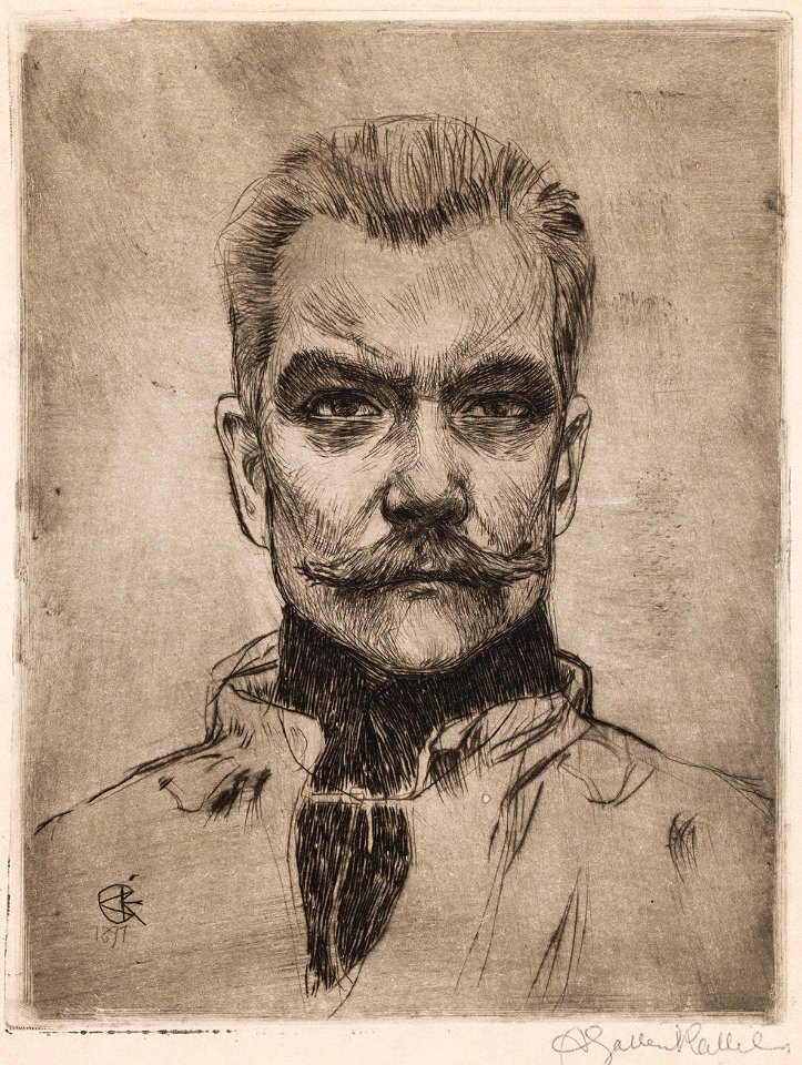 Akseli Gallen-Kallela - Self-portrait ’en face’