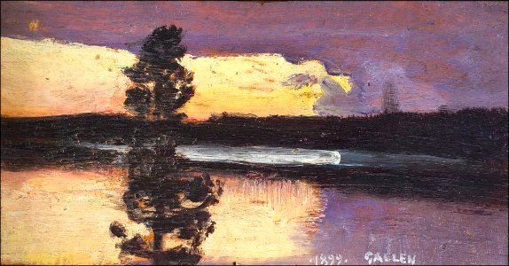 Akseli Gallen-Kallela-Auringonlasku