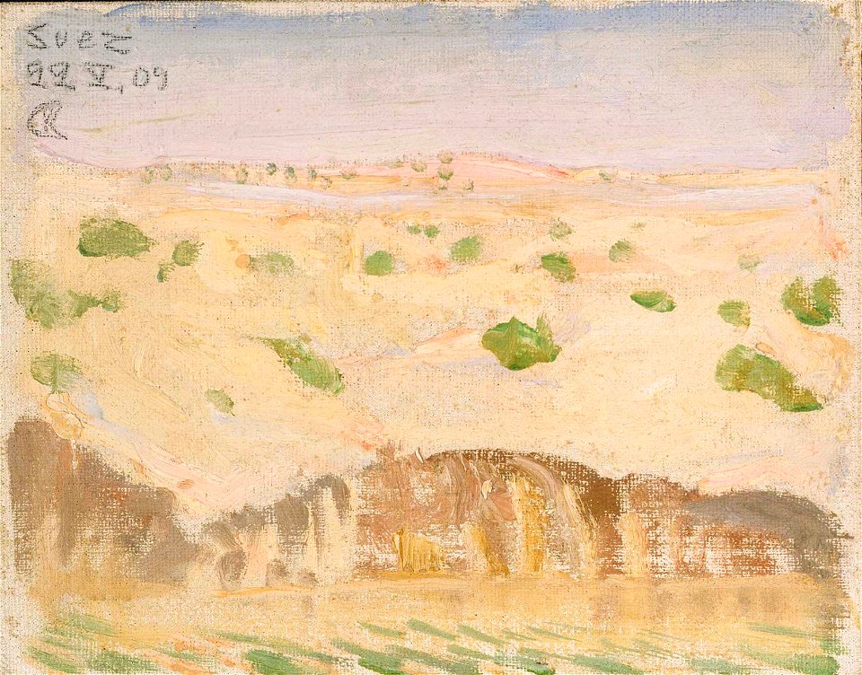 Akseli Gallen-Kallela - Suezin kanavan rantaa - A III 2175 - Finnish National Gallery