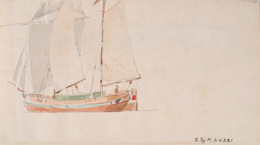 Akvarell - Sjöhistoriska museet - SB 2