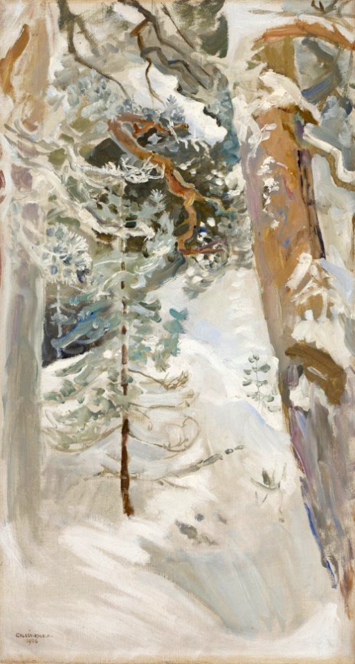 Akseli Gallen-Kallela - Snowscape - A IV 3653 - Finnish National Gallery