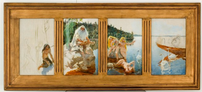 Akseli Gallen-Kallela - Väinämöinen playing (1886)
