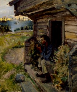 Akseli Gallen-Kallela - Tranquil Evening - A IV 3432 - Finnish National Gallery